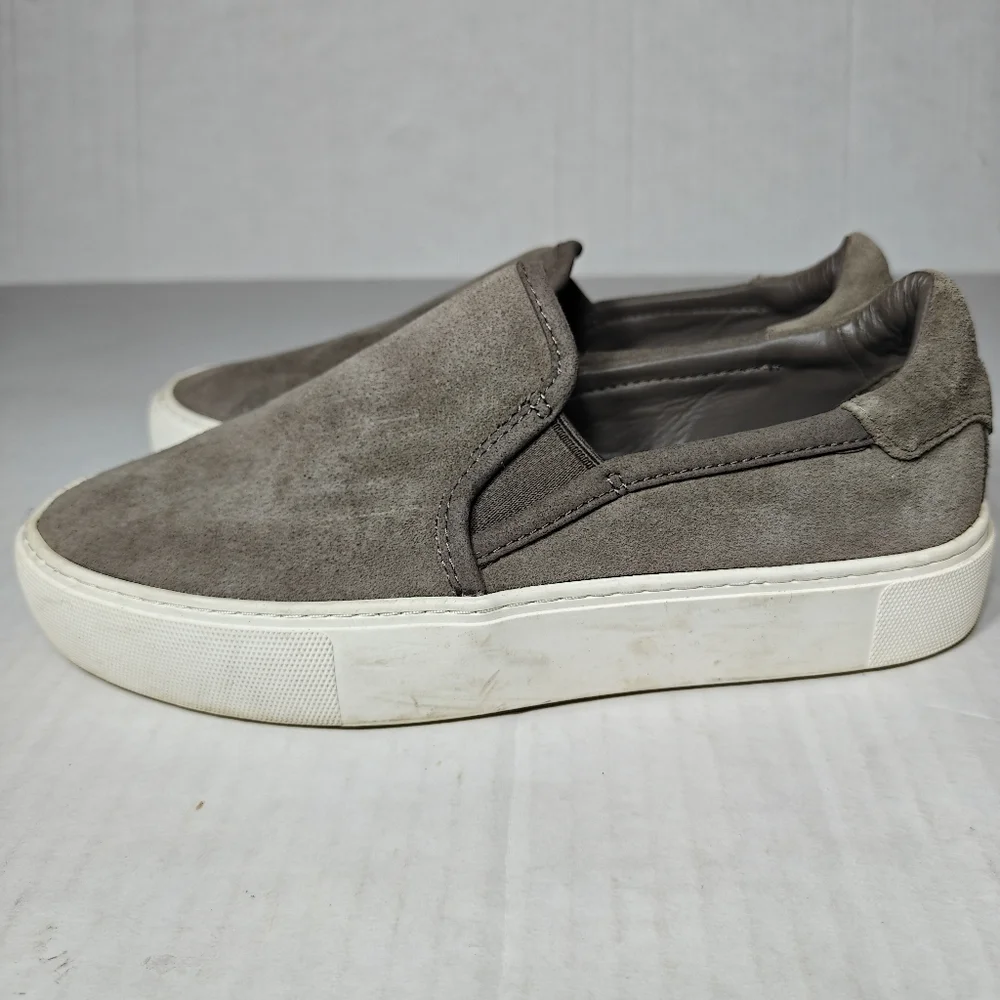 UGG Jass Slip On Suede Gray/Taupe Sneakers Woman’s Shoes Size 6.5